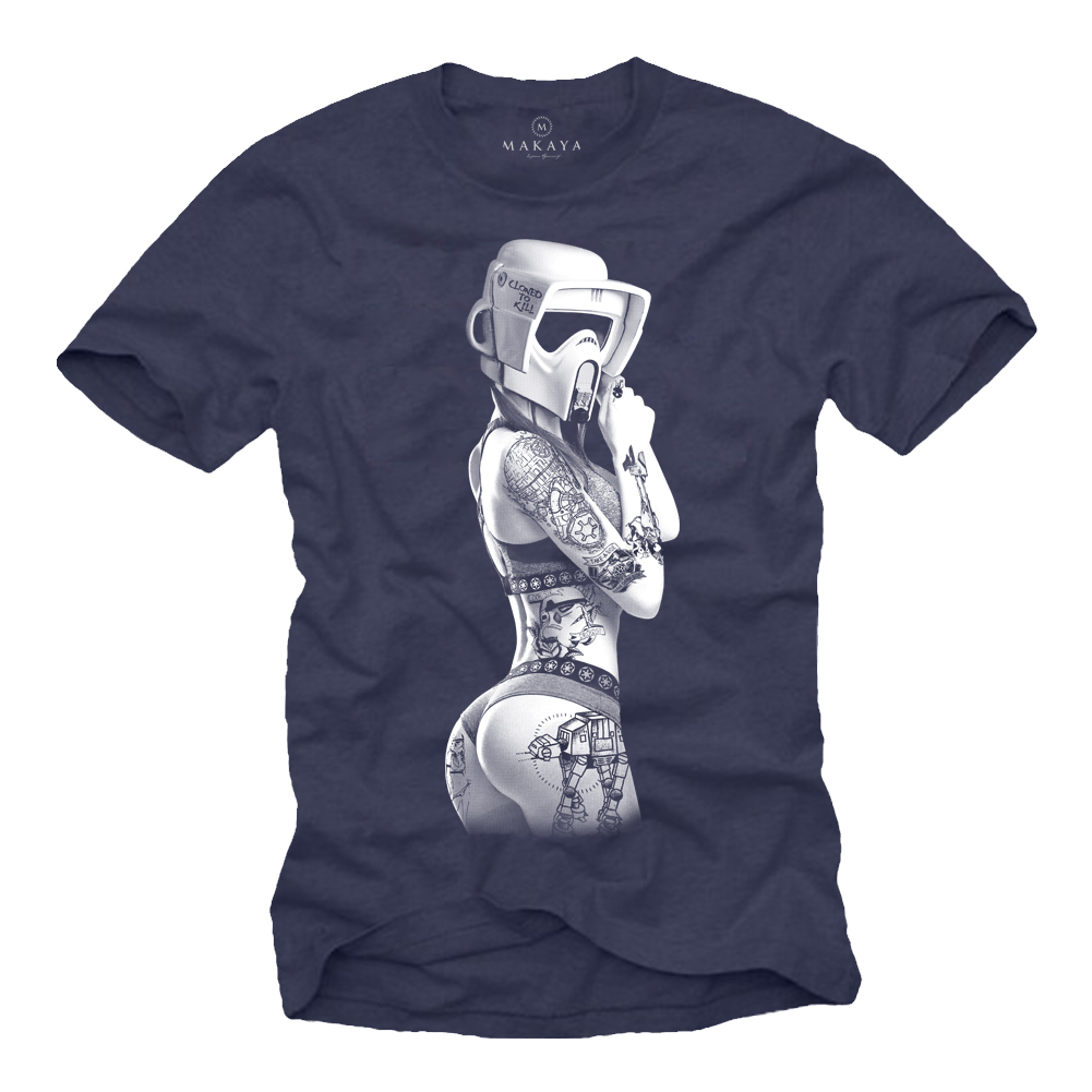 Cool Tattoo T-Shirt Men - Trooper Girl