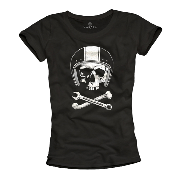 Womens T-Shirt - Mechanic Skull