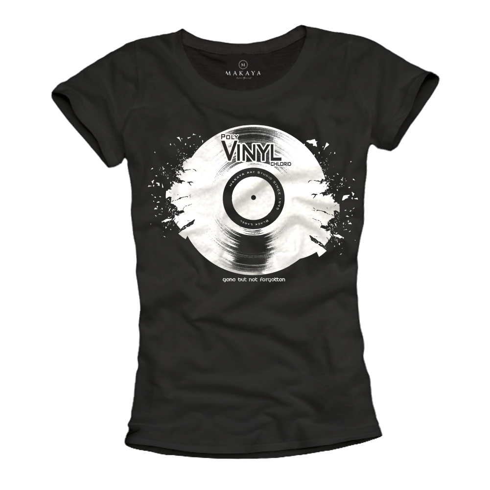 Damen Shirt - Vinyl Schallplatte 