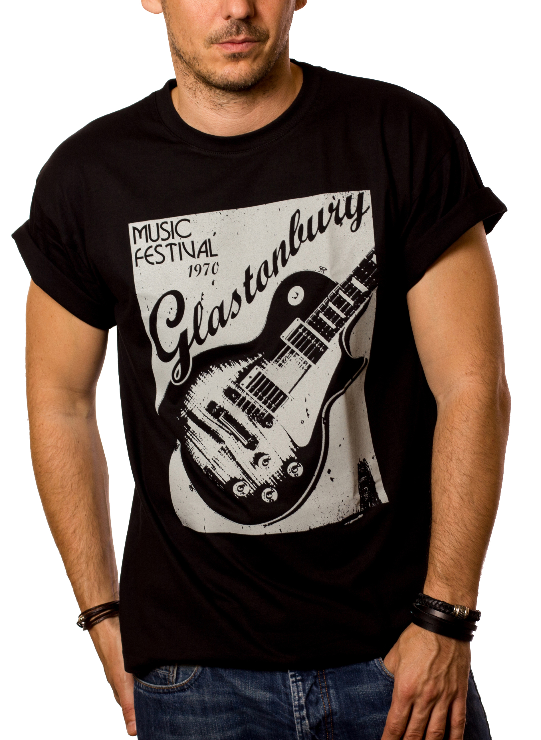 Band T-Shirt Herren - Glastonbury