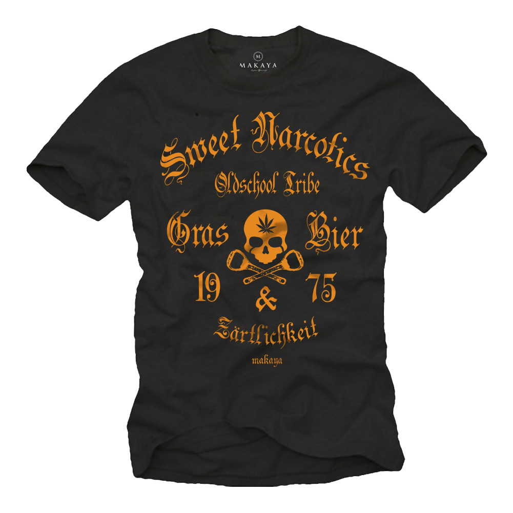 Cool slogan t-shirt for men - Sweet Narcotics