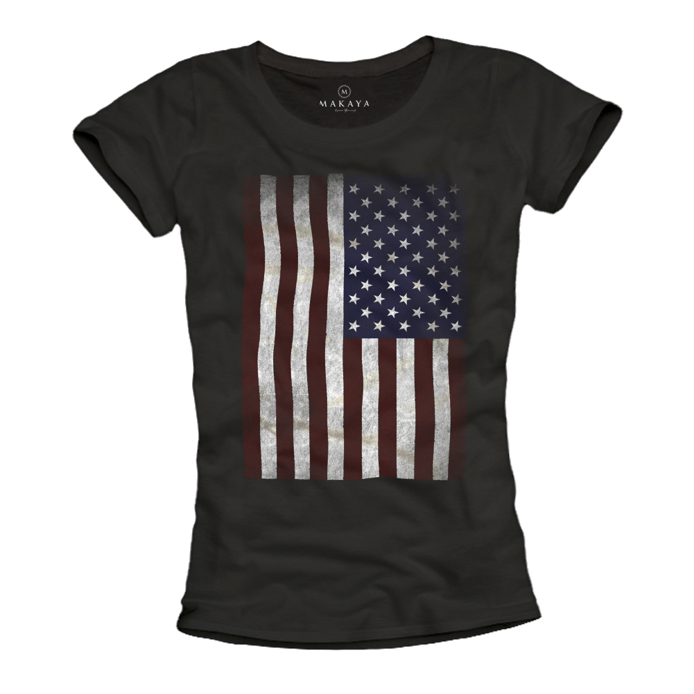 Damen T-Shirt - USA Flagge