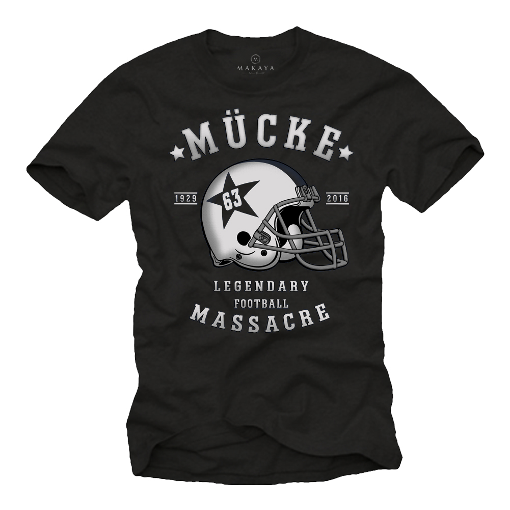 Mücke 63 T-Shirt Herren - Football Helm Bulldozer