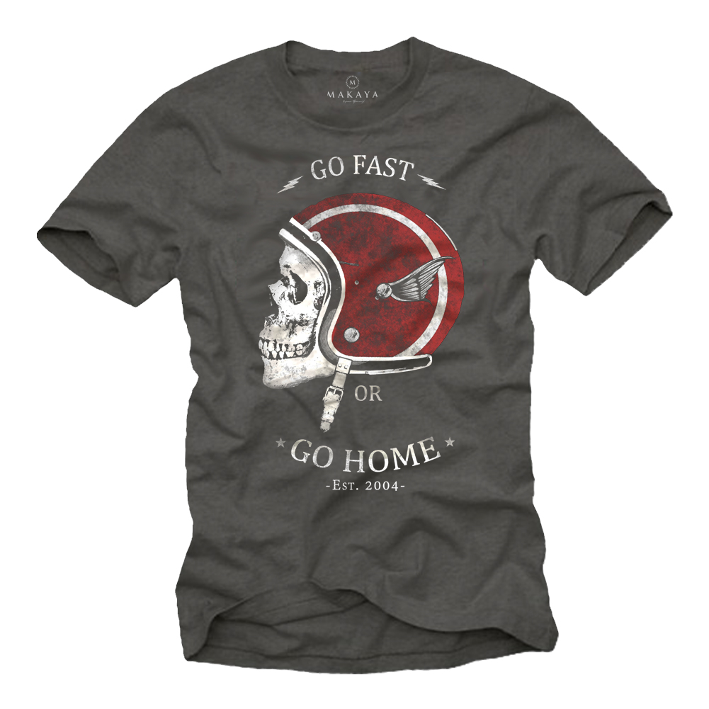 T-Shirt with motorcycle design for men - Go Fast or Go Home