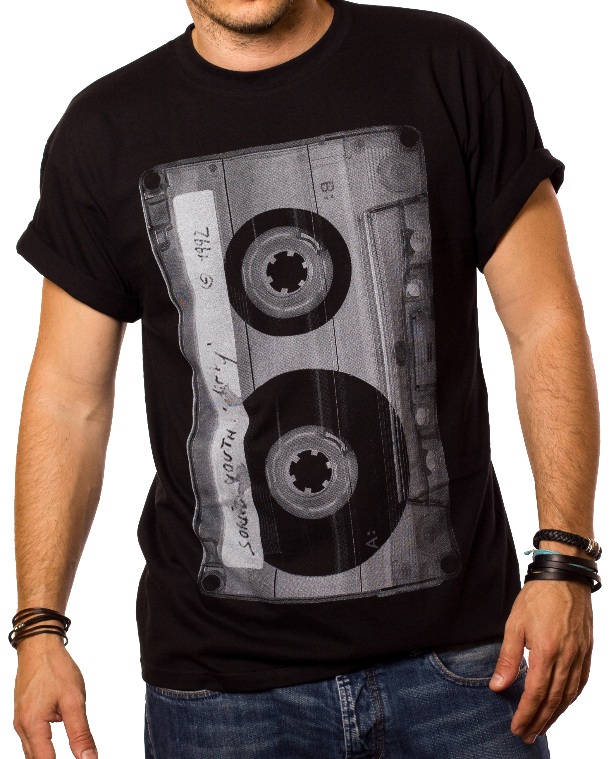 Men's T-shirt with cassette - Vintage Tape