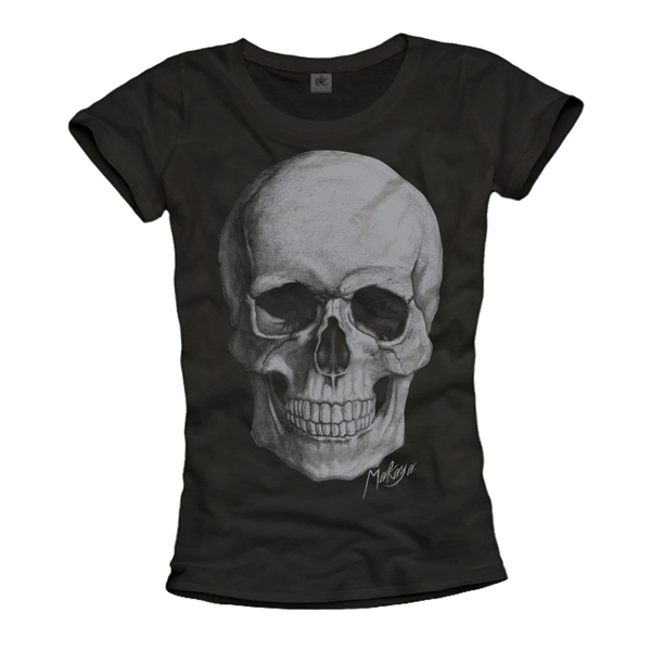 Damen T-Shirt -  Totenkopf