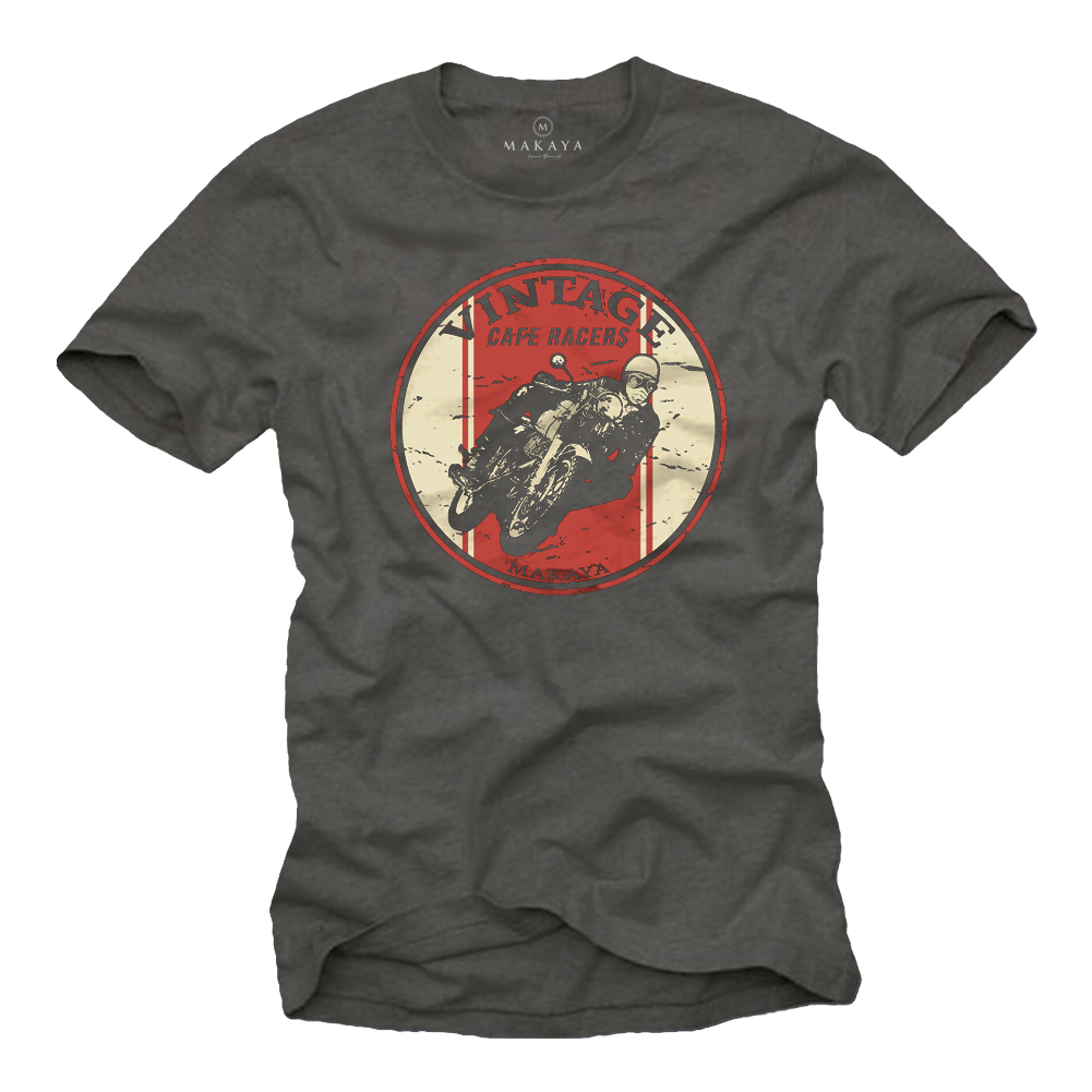 Herren T-Shirt - Vintage Cafe Racer Motiv