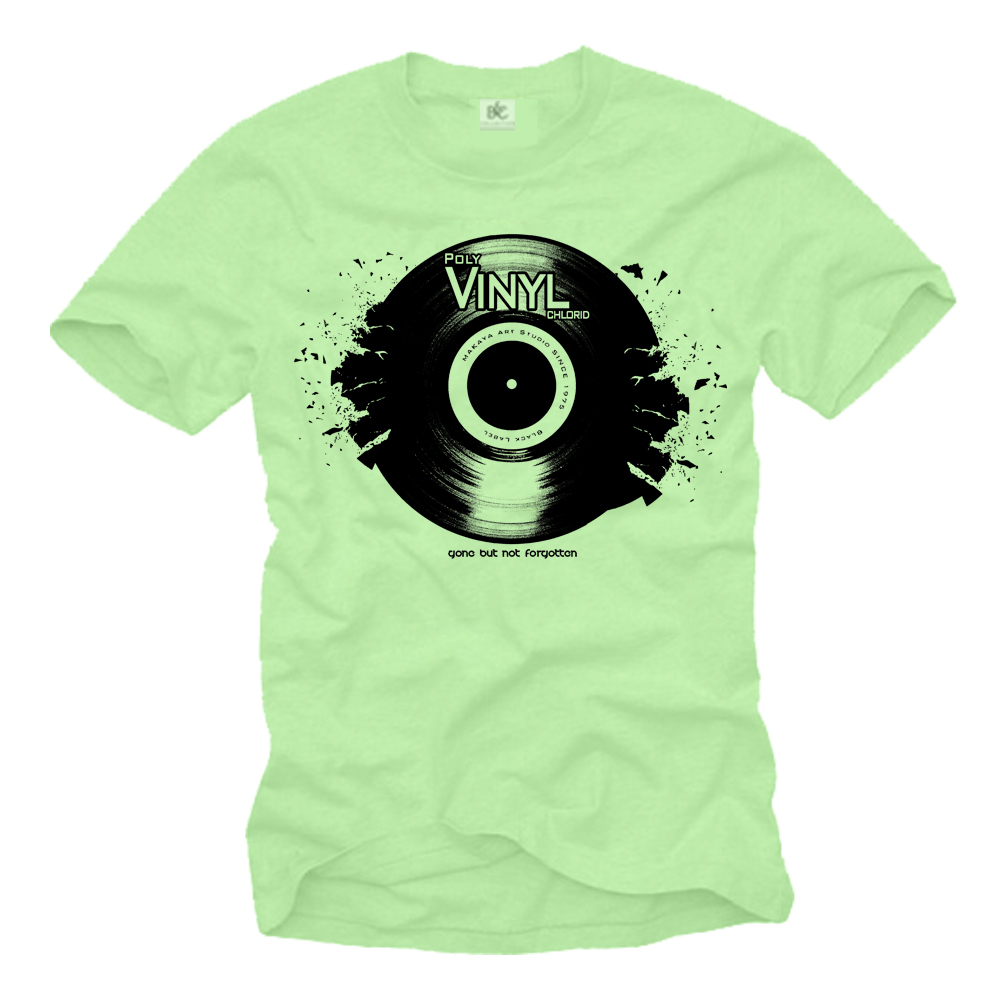 DJ T-Shirt for men - Music motif vinyl design