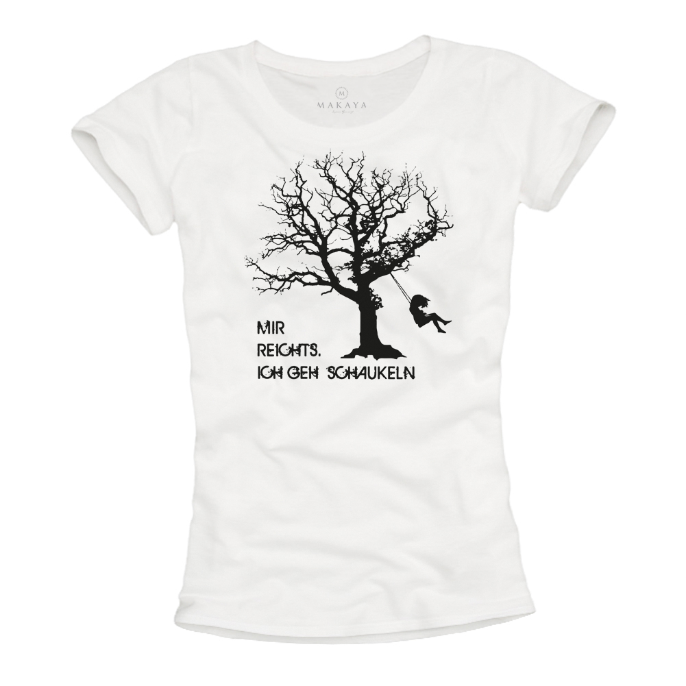 Womens T-Shirt - Swinging Girl