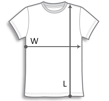 Orientierung T-Shirt Weite und Länge
