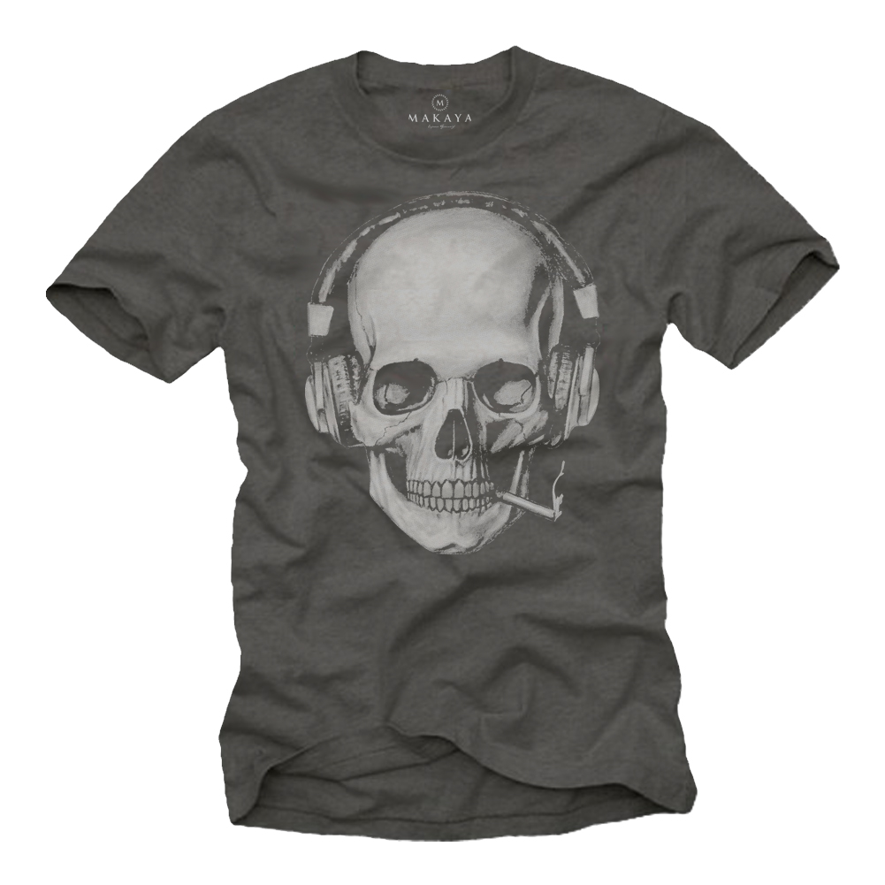 Skull T-Shirt Men - Headphones