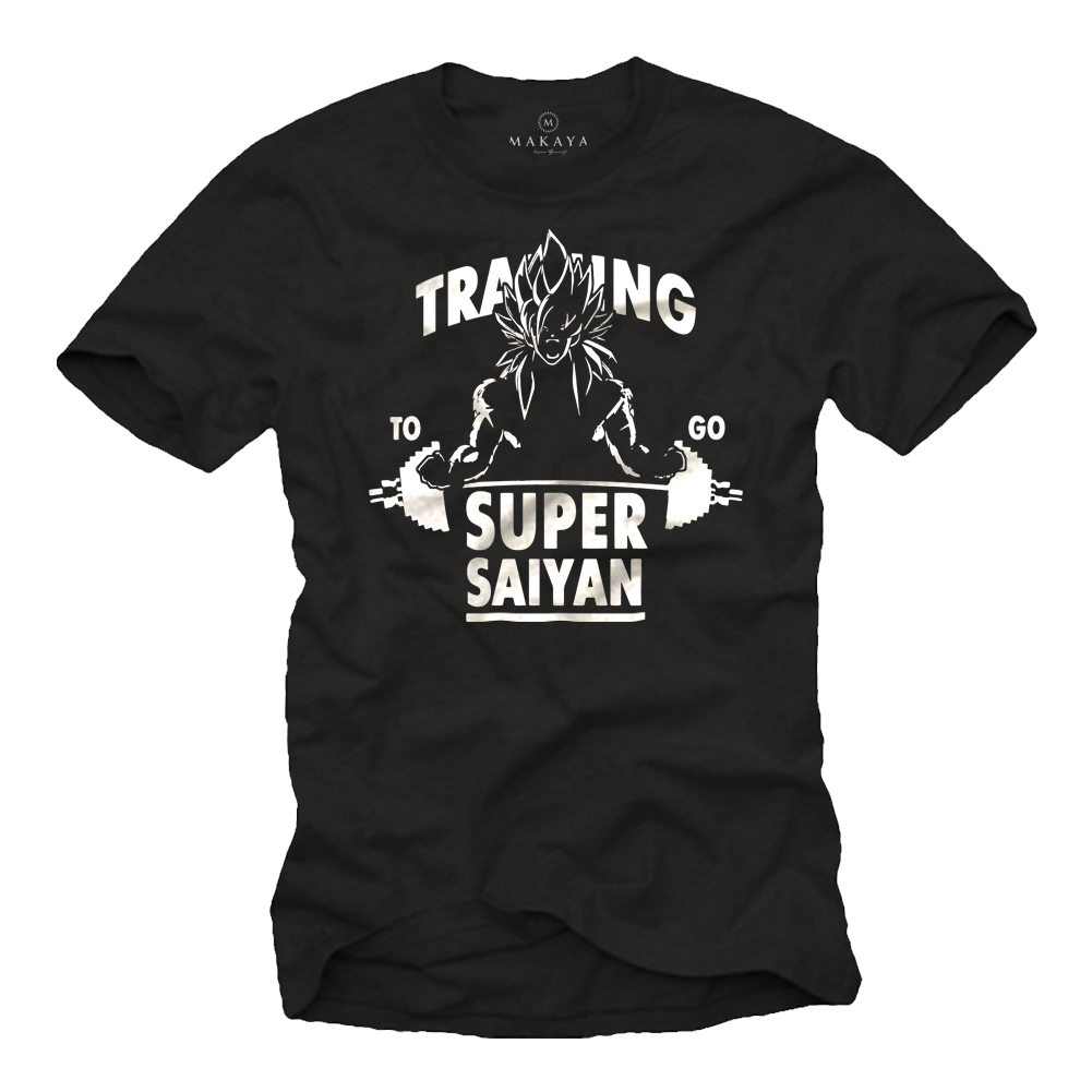 Herren T-Shirt Fitness Training To Go Super Saiyan