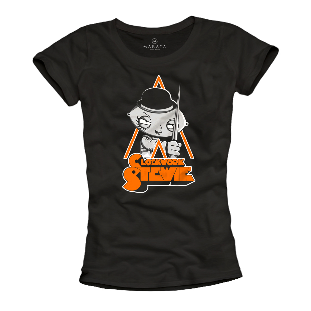 Womens T-Shirt - Clockwork Stewie