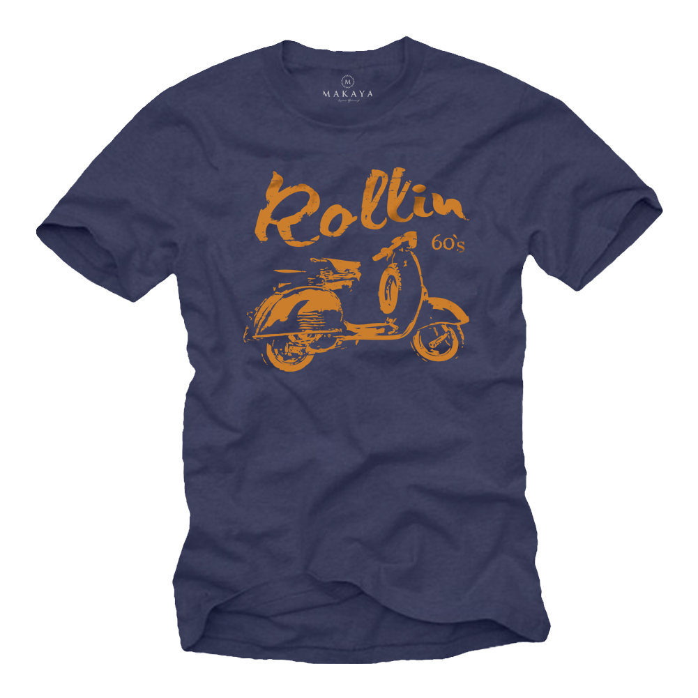 Men's T-shirt with 60s scooter design