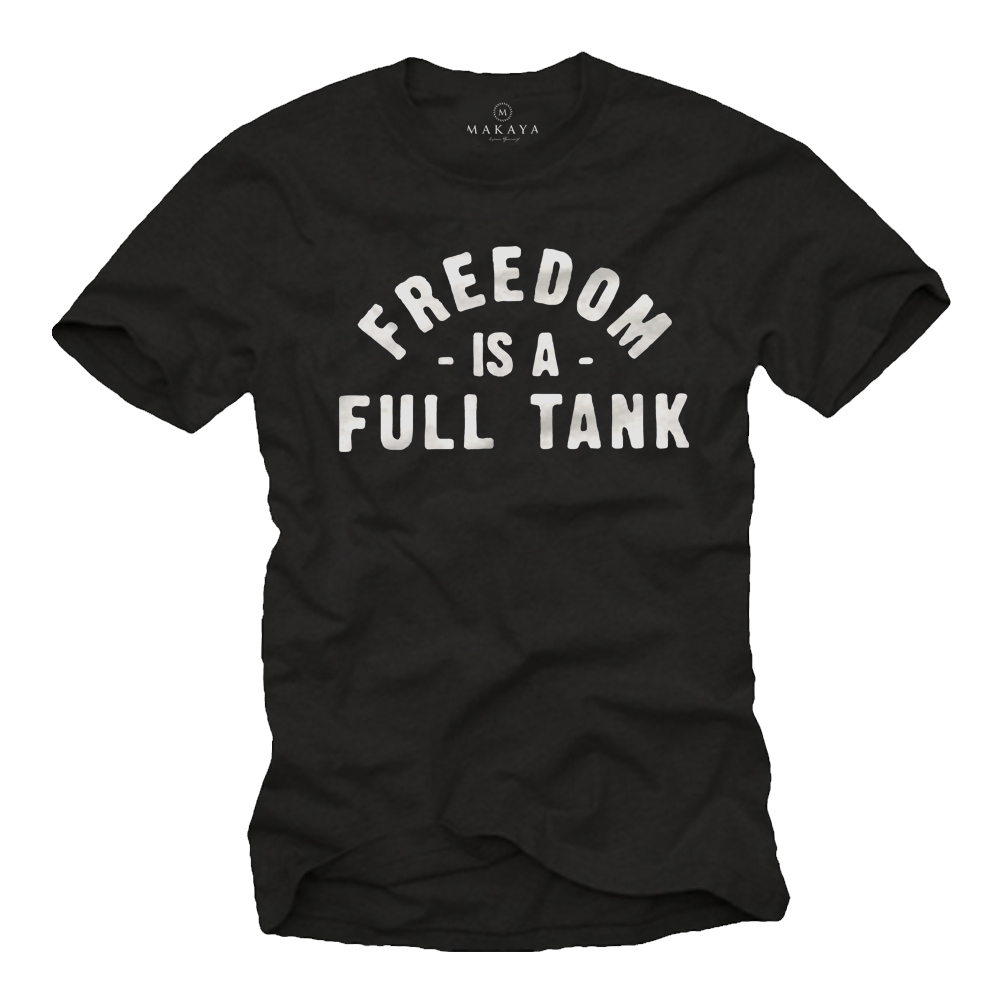 Gifts for motorcyclists - Men's T-Shirt - Freedom is a Fulltank