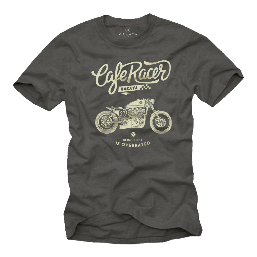 Lustiges Motorrad T-Shirt für Männer - Cafe Racer