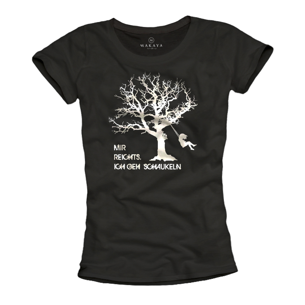 Womens T-Shirt - Swinging Girl