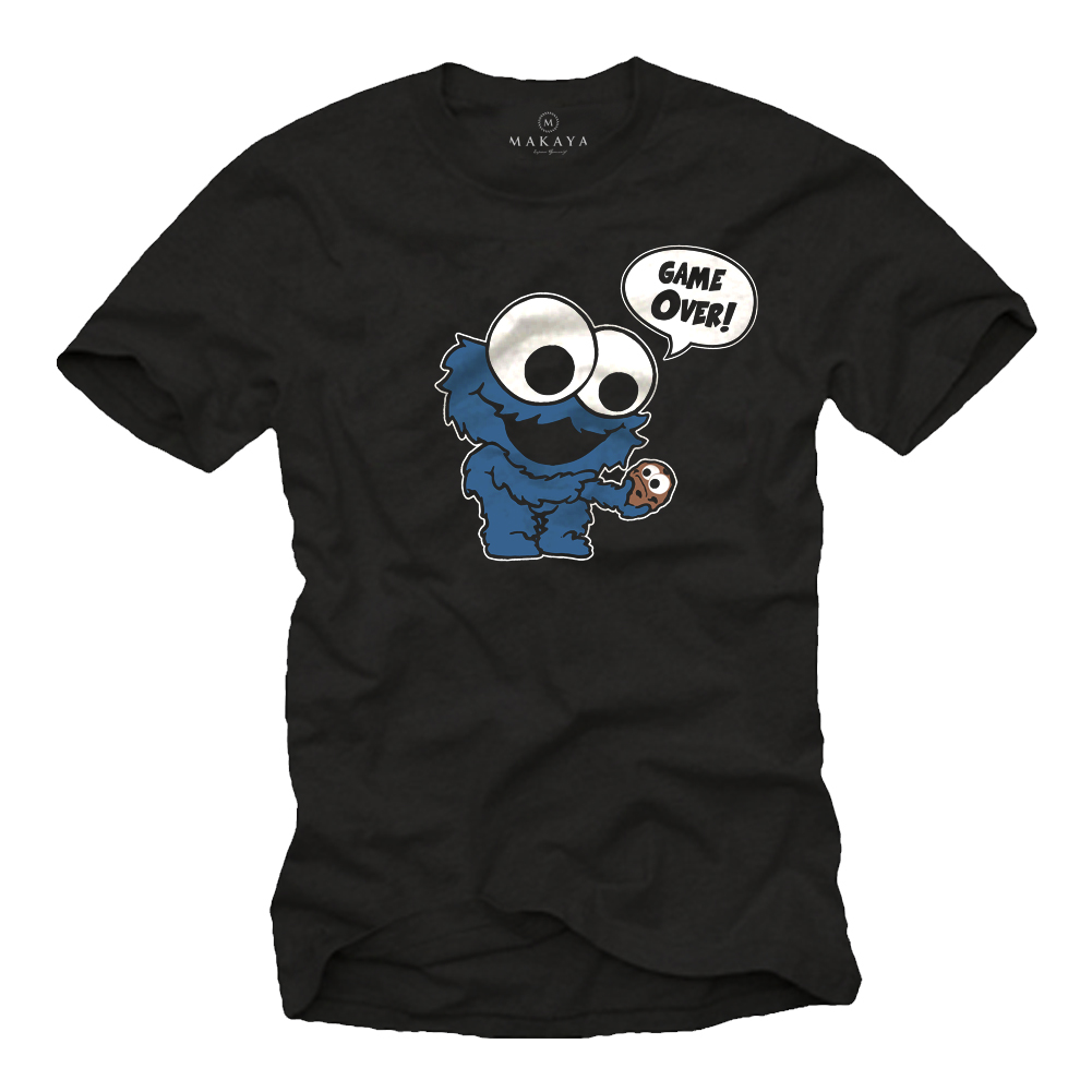T-Shirt mit Aufdruck Herren - Game Over Cookie