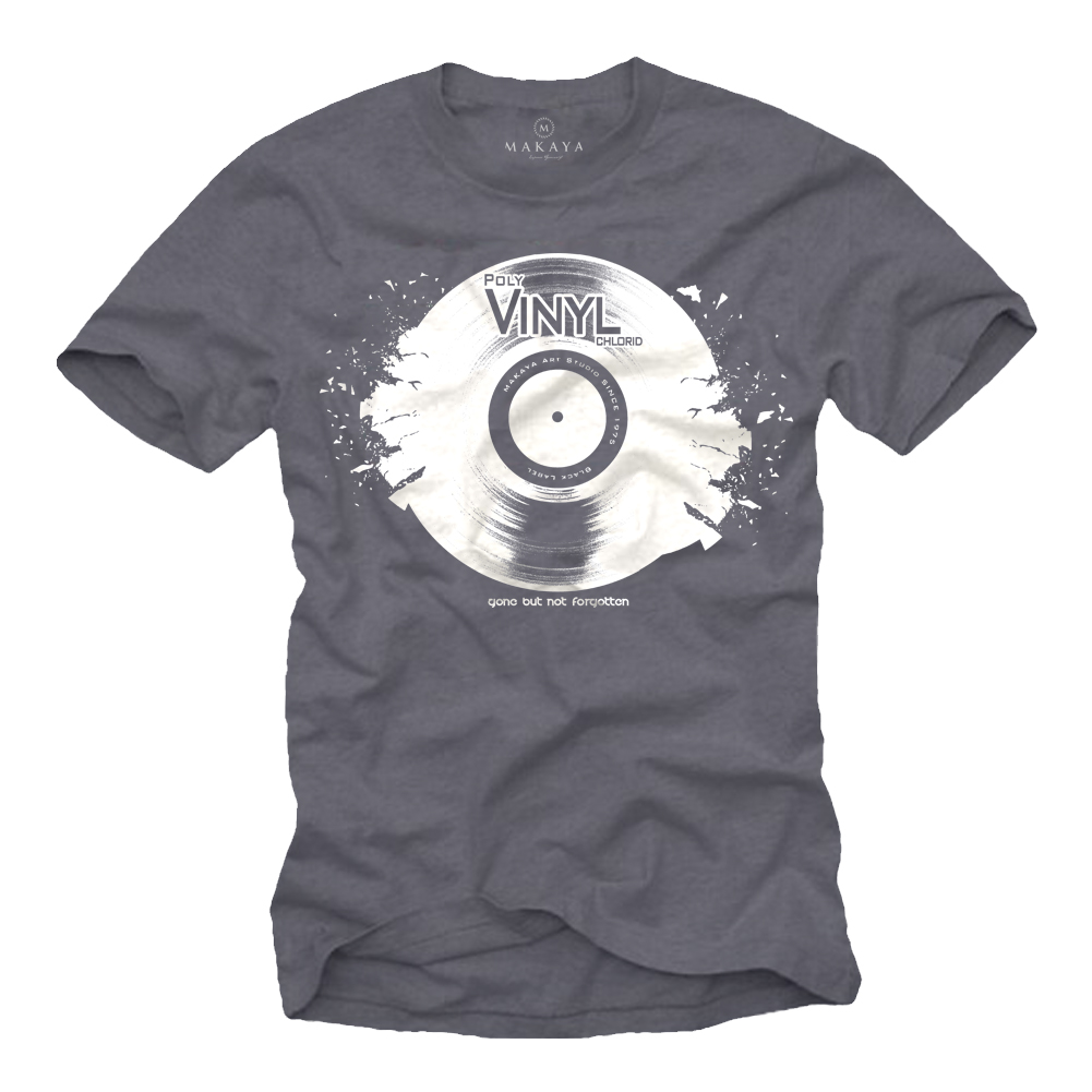 Dj T-Shirt für Herren - Musik Motiv Vinyl Design