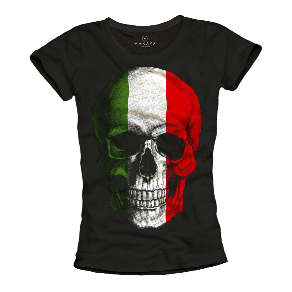 Womens T-Shirt - Italian Skull